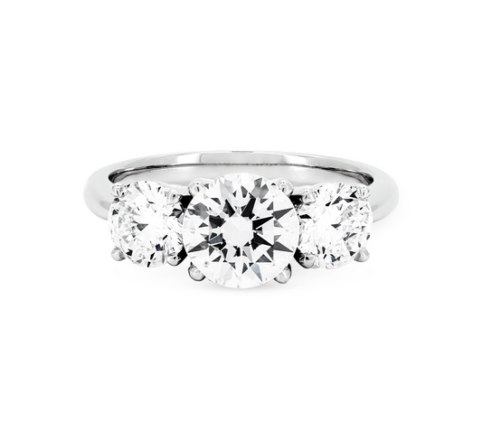 Classic trilogy ring RD 1.31 E VVS2 IGI in white gold