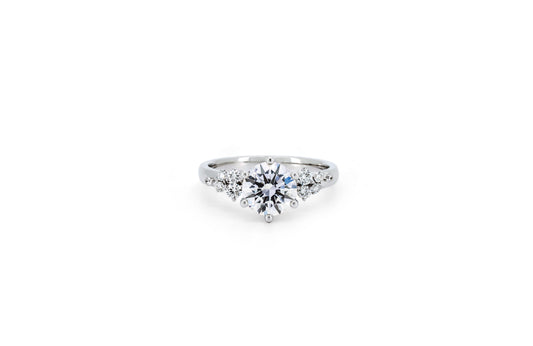 Constellation ring RD 1.34 F VVS2 IGI in white gold
