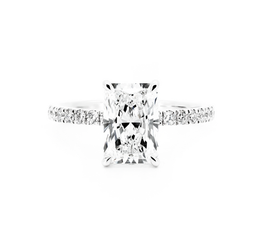 Classic pave ring RA 2.10 D VVS2 IGI in white gold
