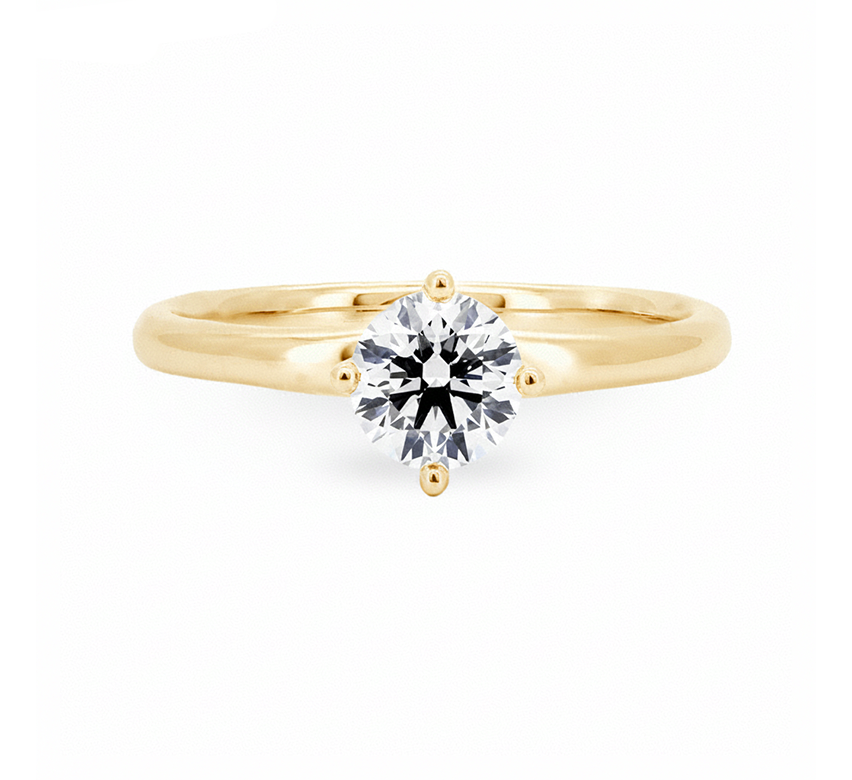 Simple north south RD 0.48ct in rose gold
