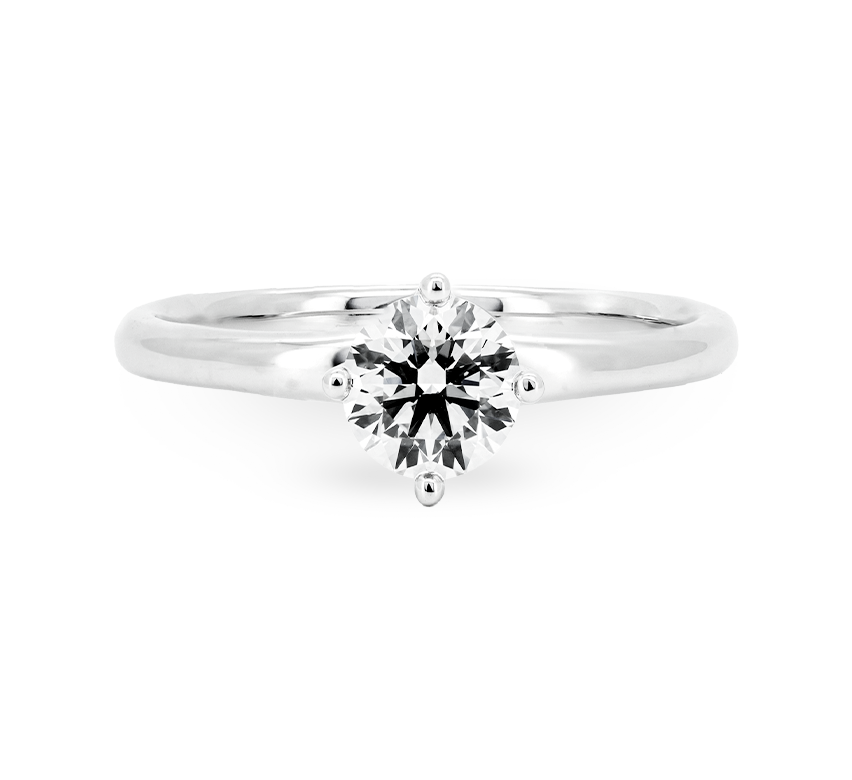 Simple north south RD 1.01ct in white gold