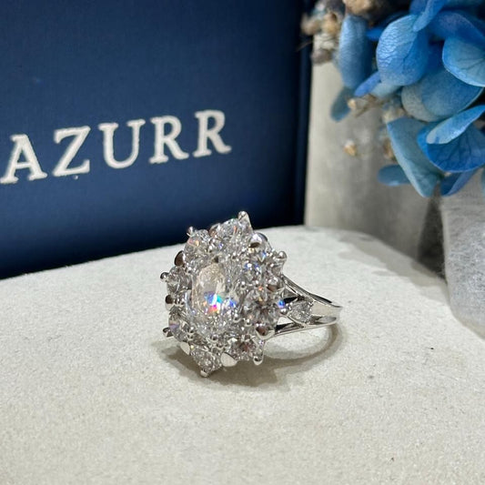 Diana ring OV 2.02 D VVS2 in white gold