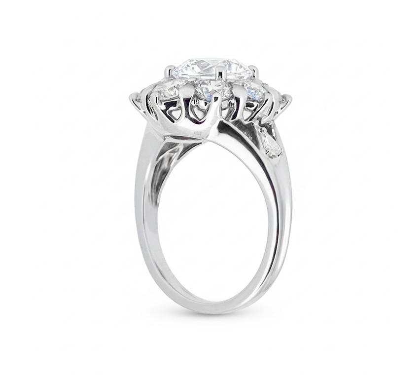 Diana ring OV 2.36 E VVS2 in white gold