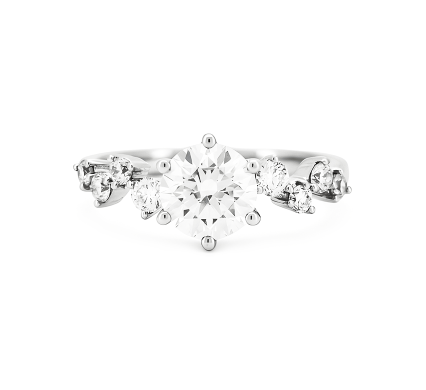 Stardust RD 0.85 D VVS2 IGI in white gold