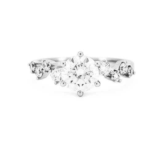 Stardust RD 0.85 D VVS2 IGI in white gold