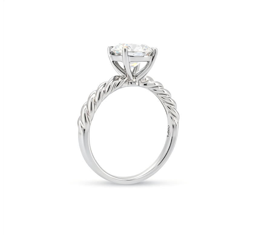 Rolling band ring RD 1.59 EVS2 IGI in white gold