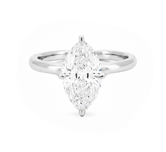 Classic high setting ring MA 1.81 E VS1 IGI in white gold