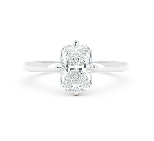 Classic high setting north south RA 1.02 D VVS2 IGI in white gold