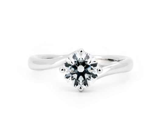 Safari ring RD 0.83 E VVS2 IGI in white gold